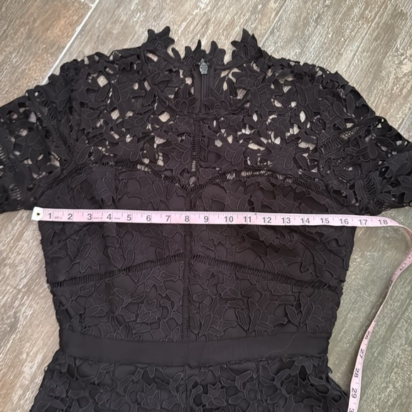 Adelyn Rae Black Lace Romper - Picture 5 of 8